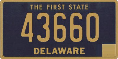 DE license plate 43660