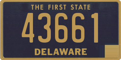 DE license plate 43661