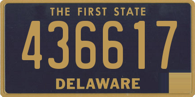 DE license plate 436617