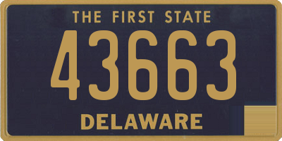 DE license plate 43663