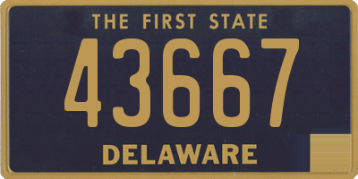 DE license plate 43667