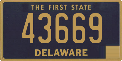 DE license plate 43669