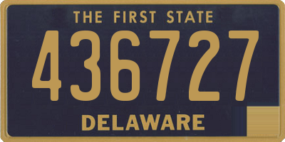 DE license plate 436727