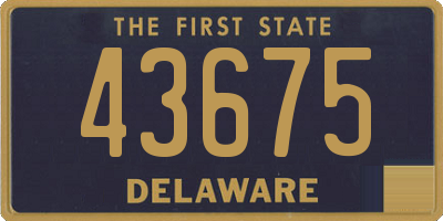 DE license plate 43675