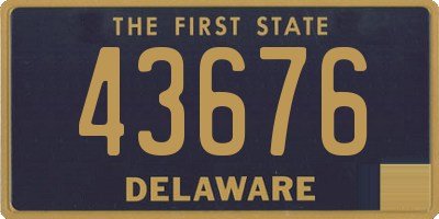 DE license plate 43676