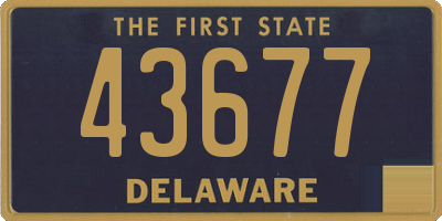 DE license plate 43677