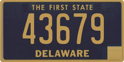 DE license plate 43679