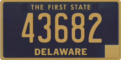 DE license plate 43682