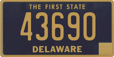 DE license plate 43690