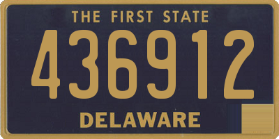 DE license plate 436912