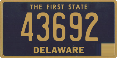 DE license plate 43692