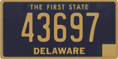 DE license plate 43697