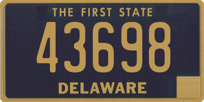 DE license plate 43698