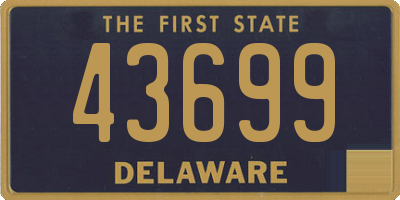 DE license plate 43699