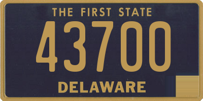 DE license plate 43700