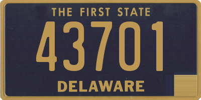 DE license plate 43701