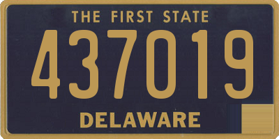 DE license plate 437019