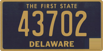 DE license plate 43702