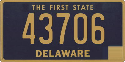 DE license plate 43706