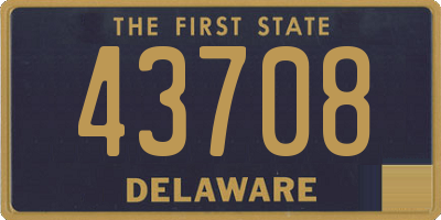 DE license plate 43708