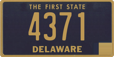 DE license plate 4371