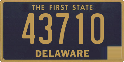 DE license plate 43710