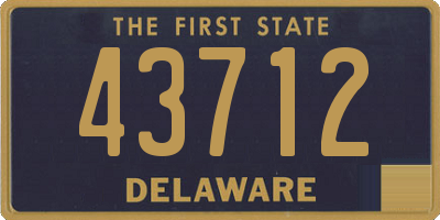 DE license plate 43712