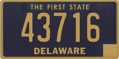 DE license plate 43716