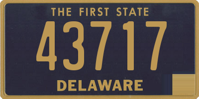 DE license plate 43717