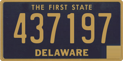 DE license plate 437197