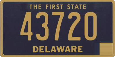 DE license plate 43720