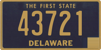 DE license plate 43721