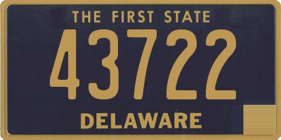 DE license plate 43722