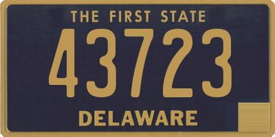 DE license plate 43723