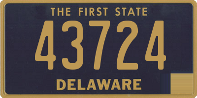 DE license plate 43724