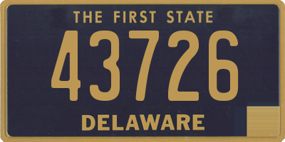 DE license plate 43726