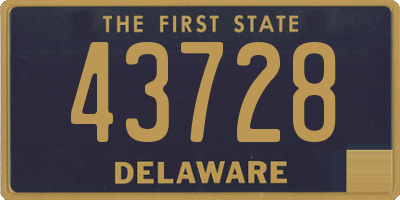 DE license plate 43728