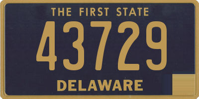 DE license plate 43729