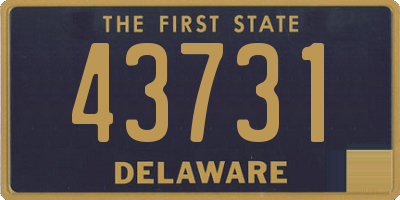 DE license plate 43731