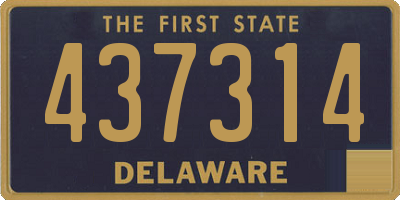 DE license plate 437314