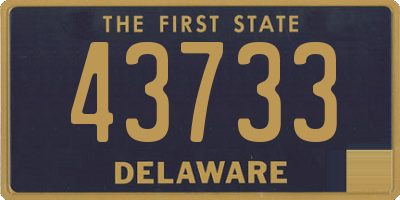 DE license plate 43733
