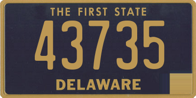 DE license plate 43735