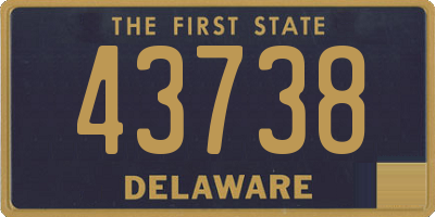 DE license plate 43738