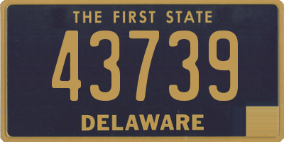 DE license plate 43739