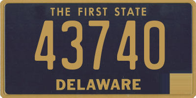 DE license plate 43740