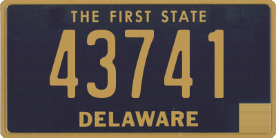 DE license plate 43741