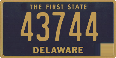 DE license plate 43744