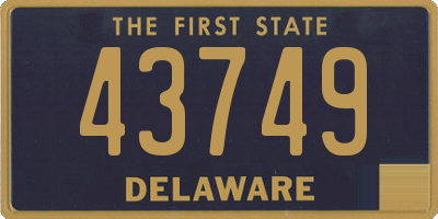DE license plate 43749