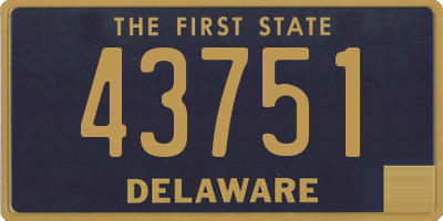 DE license plate 43751