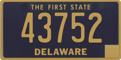 DE license plate 43752